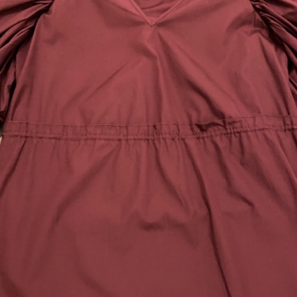 See By Chloe Burgundy Cotton Mini Dress Size 4 NWT - Picture 6 of 10